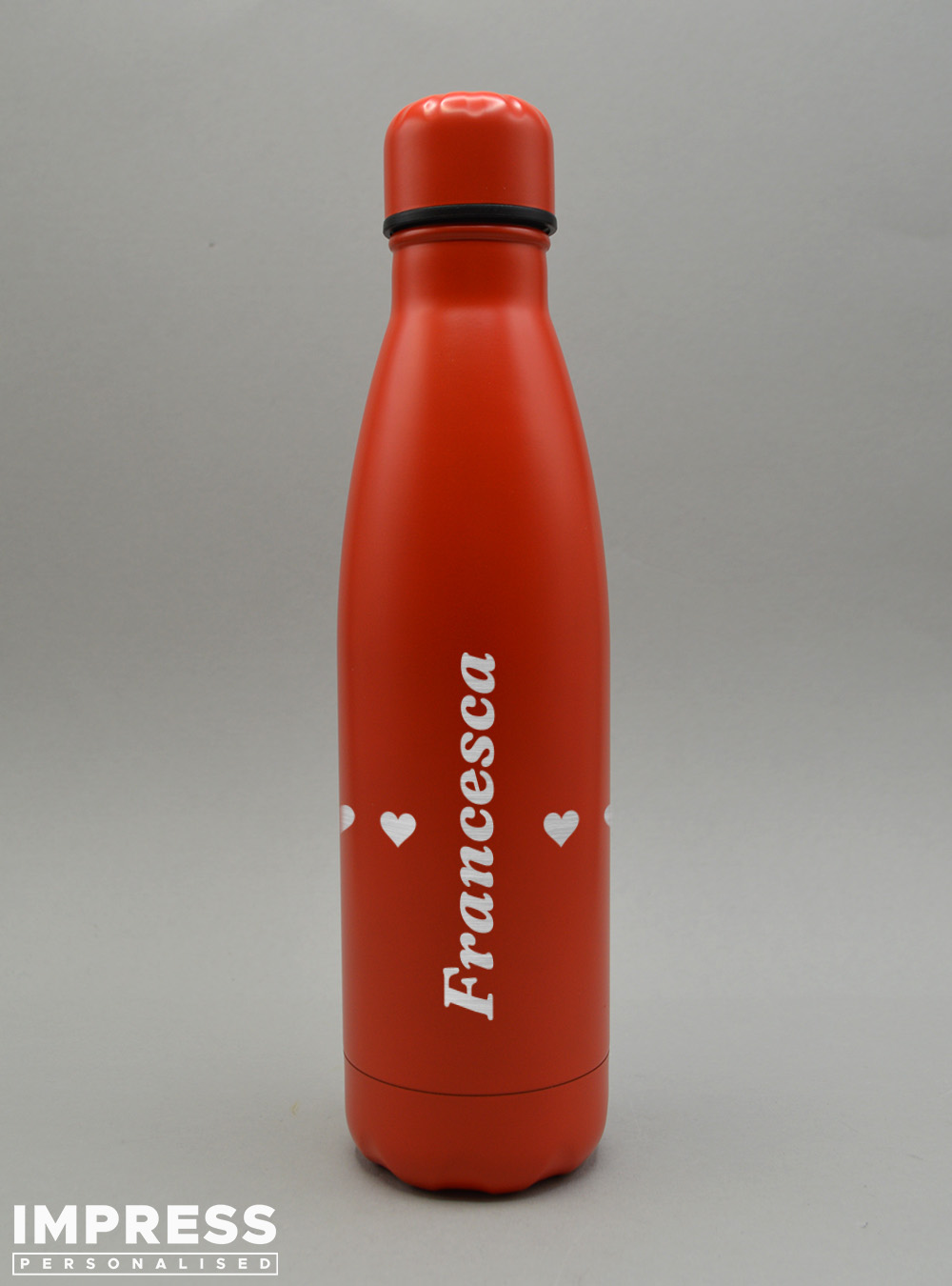 Personalised Red 500ml Thermos Insulated Water Bottle Like Chillys